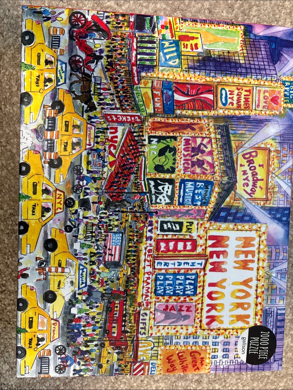 Galison “The Great White Way” by Michael Storrings 2000 piece jigsaw puzzle.